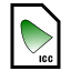 Profilowanie kolorystyczne Ikona dla pliku ICC